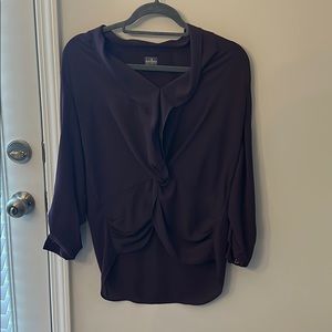 Purple long sleeve blouse
